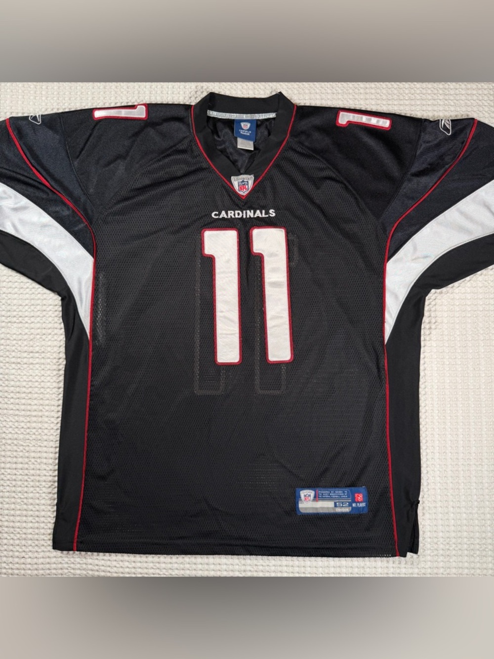 Reebok Larry Fitzgerald Cardinals #11 Jersey Black NFL Men’s Size 52